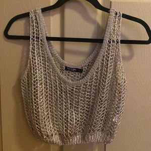 Metallic Crop Top